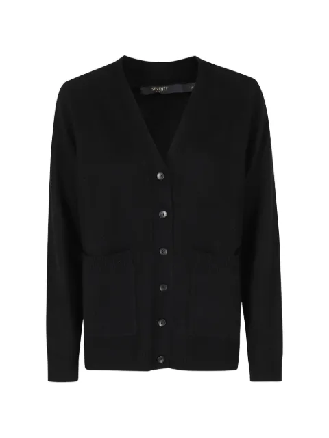 Seventy V-neck patch-pocket cardigan