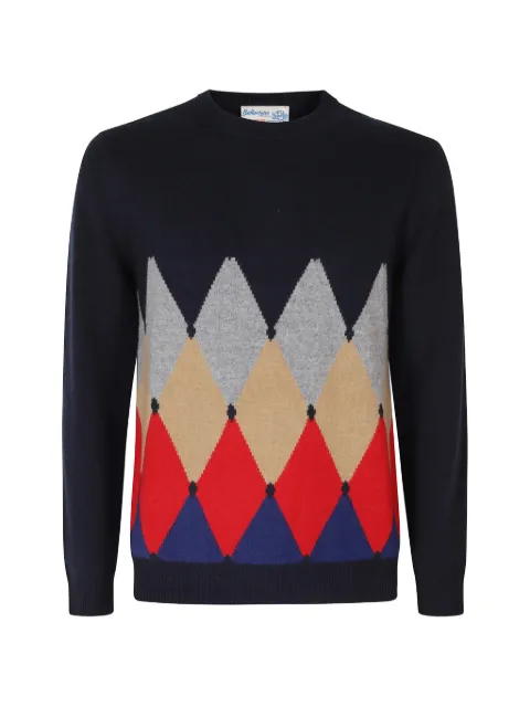 Ballantyne argyle-intarsia sweater