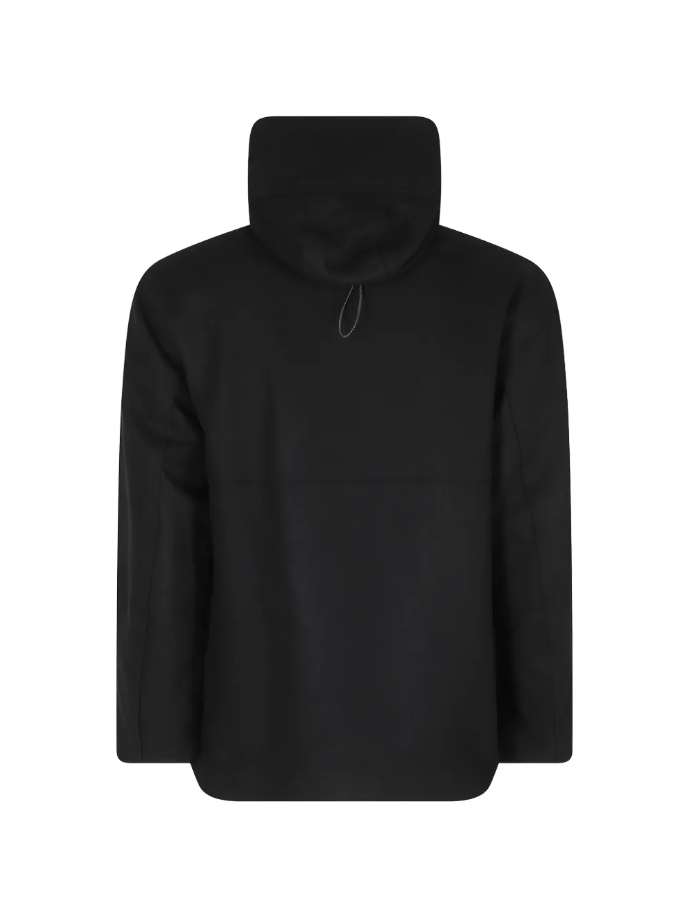 Duno Ares Berlino double-breasted hooded jacket Zwart