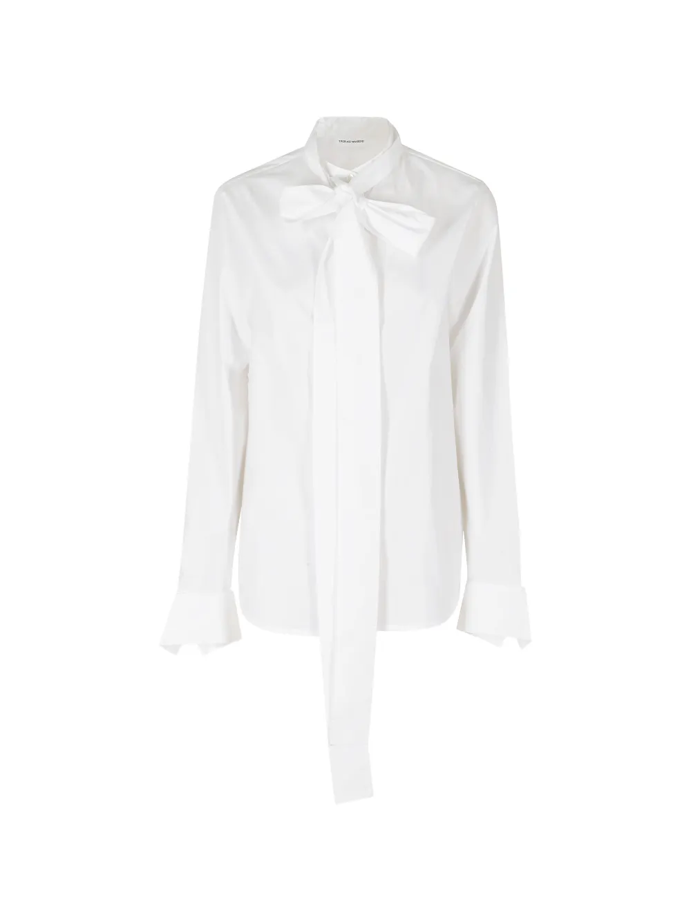 7 For All Mankind pussy-bow long-sleeve shirt - Blanc 7 For All Mankind pussy-bow long-sleeve shirt - Blanc