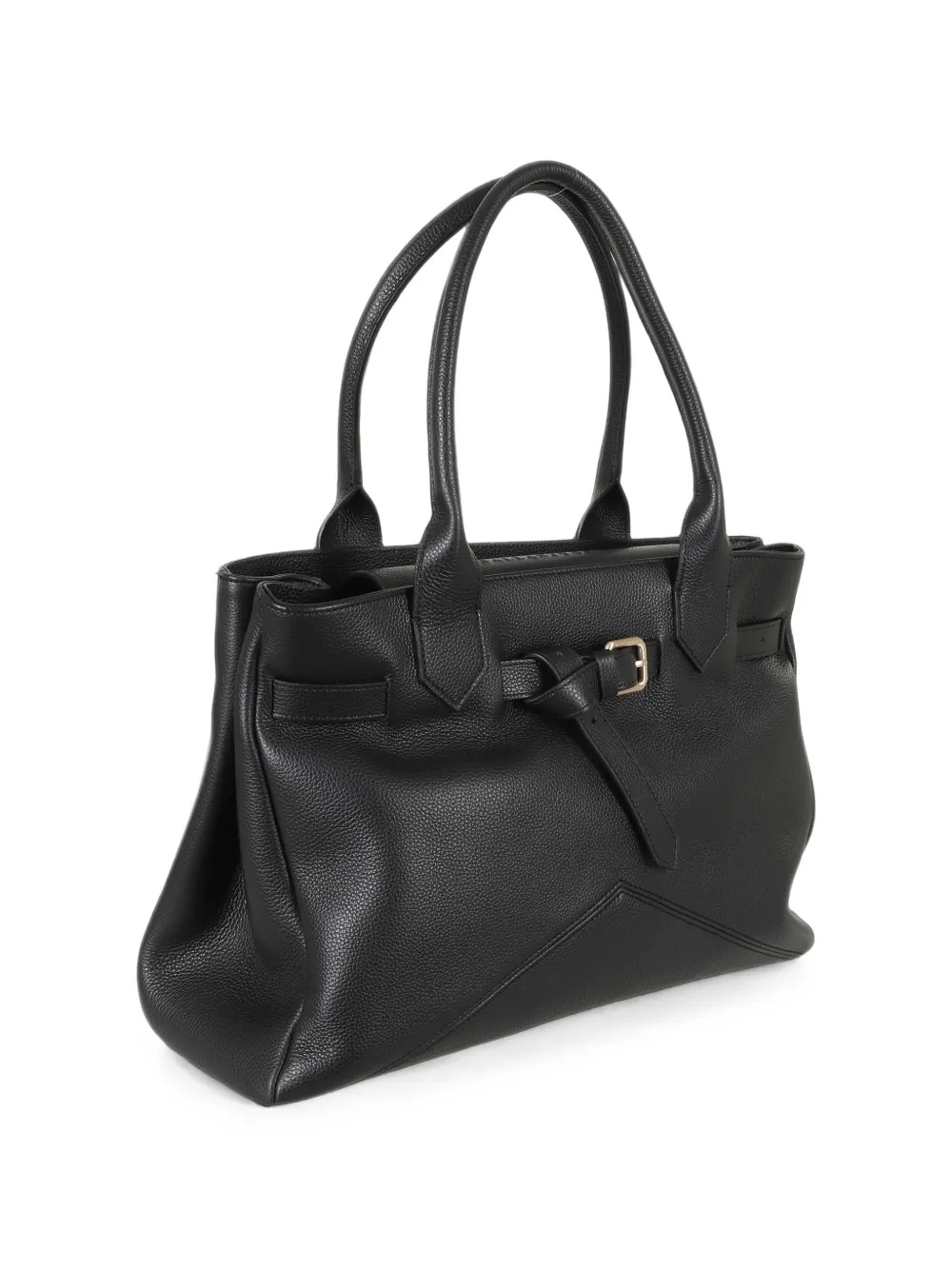 Ballantyne Medium Kate 993 handtas met gespdetail Zwart