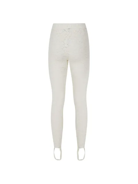 HERSKIND lace-pattern stirrup trousers