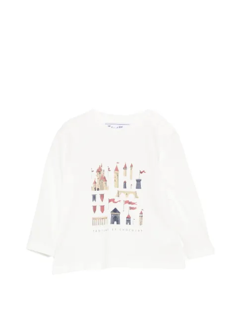 Tartine Et Chocolat playera manga larga con castillo estampado