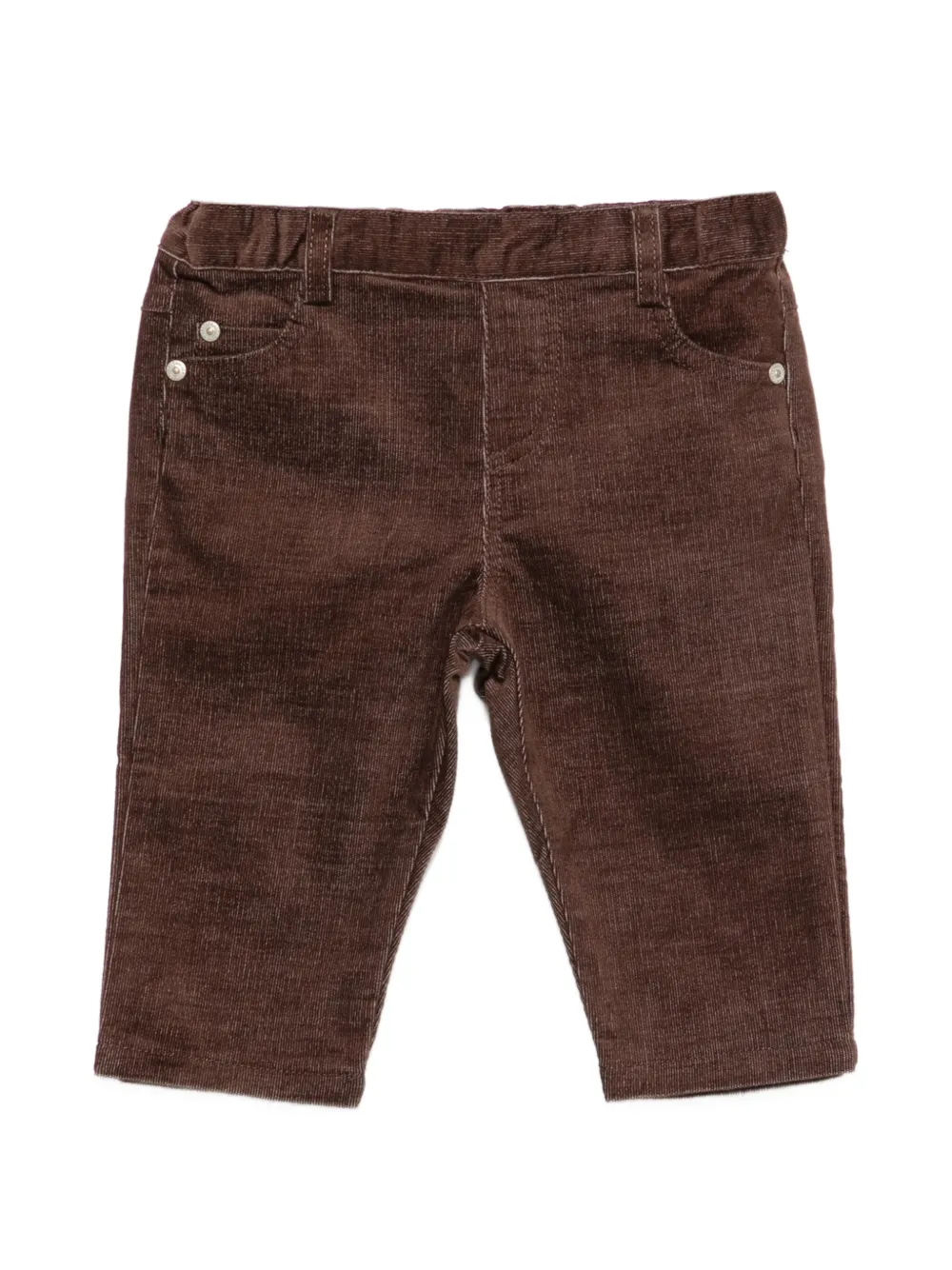 Tartine Et Chocolat corduroy-effect trousers - Marrone