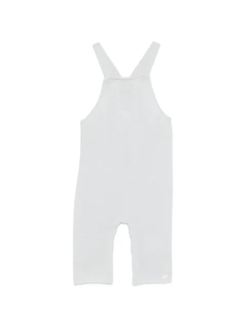 Tartine Et Chocolat cable-knit cross-strap rompers