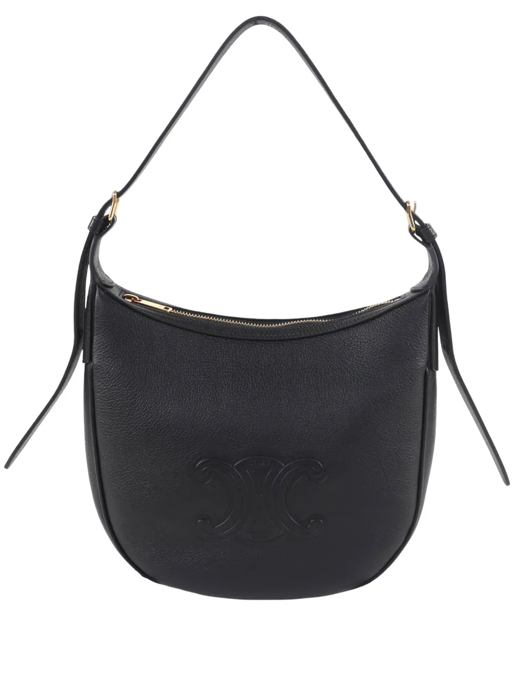 Celine Pre-Owned 2024 Small Supple Grained Calfskin Heloise crossbody bag - Nero