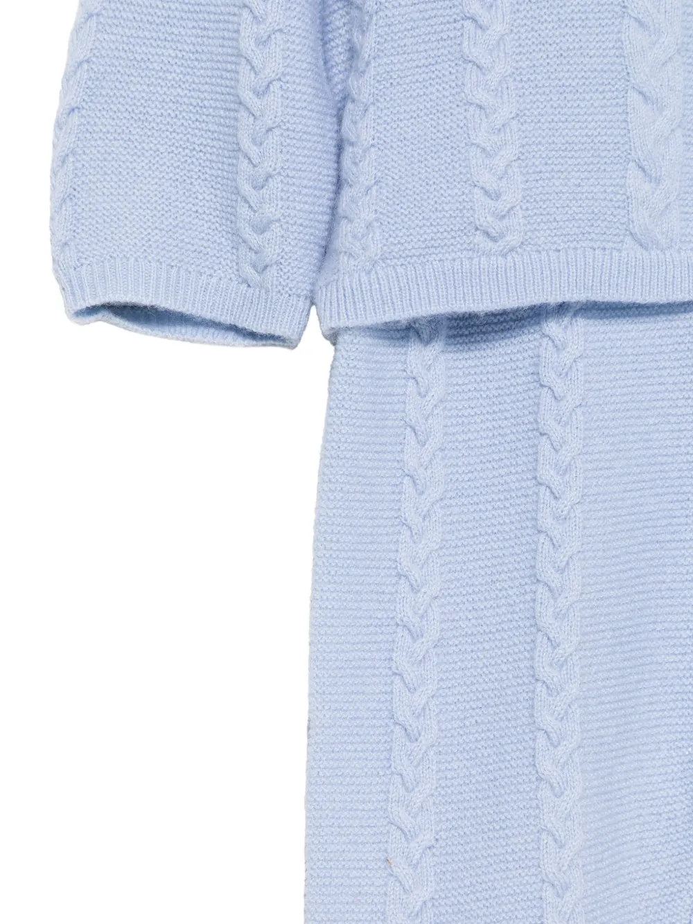 Tartine Et Chocolat Kabelgebreide trui en broek Blauw