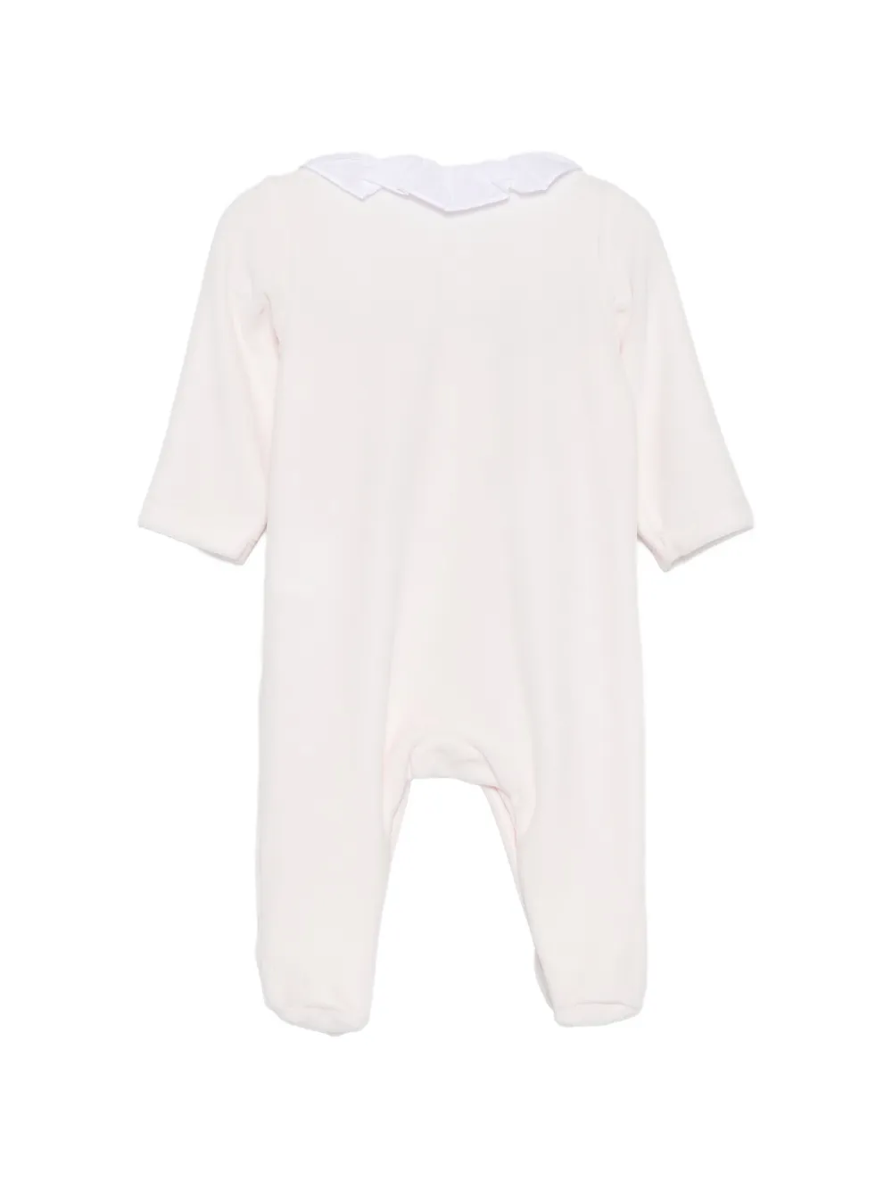 Tartine Et Chocolat ruffled embroidered-lettering pajamas Roze