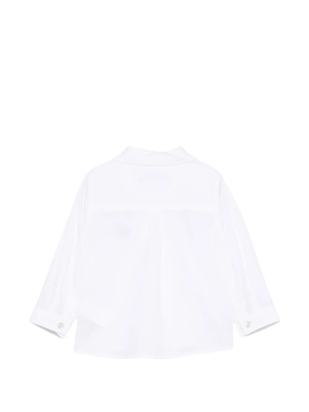 Tartine Et Chocolat Shirt met geborduurd logo en verborgen knoopsluiting Wit