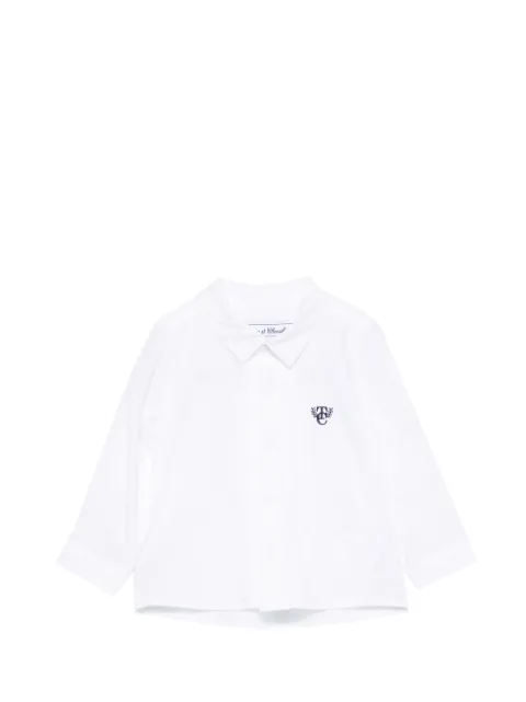 Tartine Et Chocolat logo-embroidered concealed-button shirt