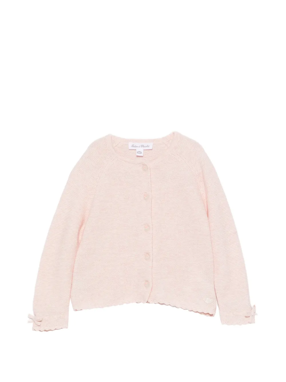 Tartine Et Chocolat scalloped-trim cardigan - Rosa