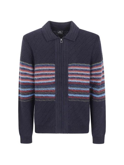 PS Paul Smith striped cotton cardigan
