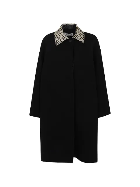 Róhe Cheetah collar oversized coat