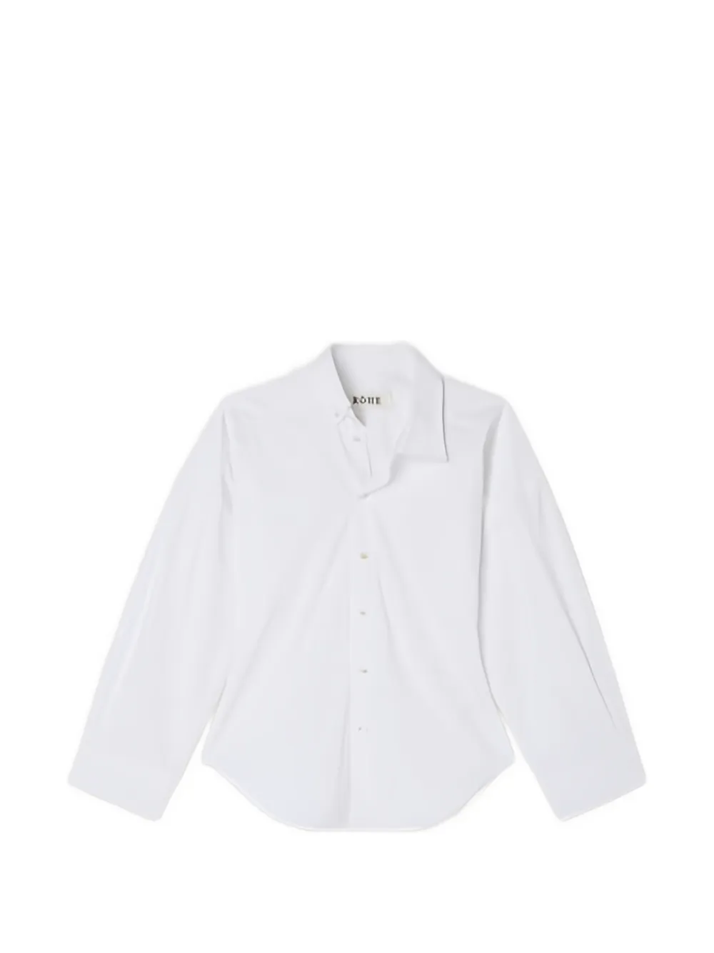Róhe chemise en jean à épaules tombantes - Blanc