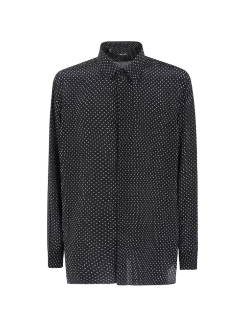 TOM FORD geometric-print silk shirt