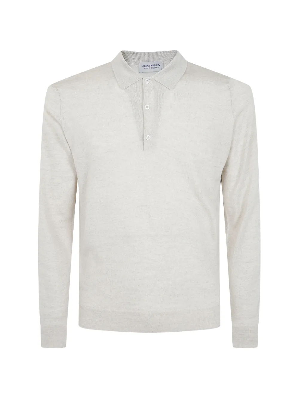 John Smedley Belper Long-sleeve Polo Shirt In Grey