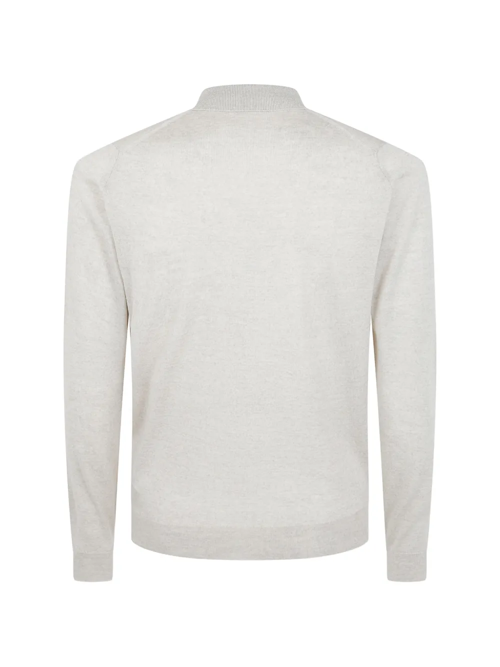 John Smedley Poloshirt met lange mouwen Grijs