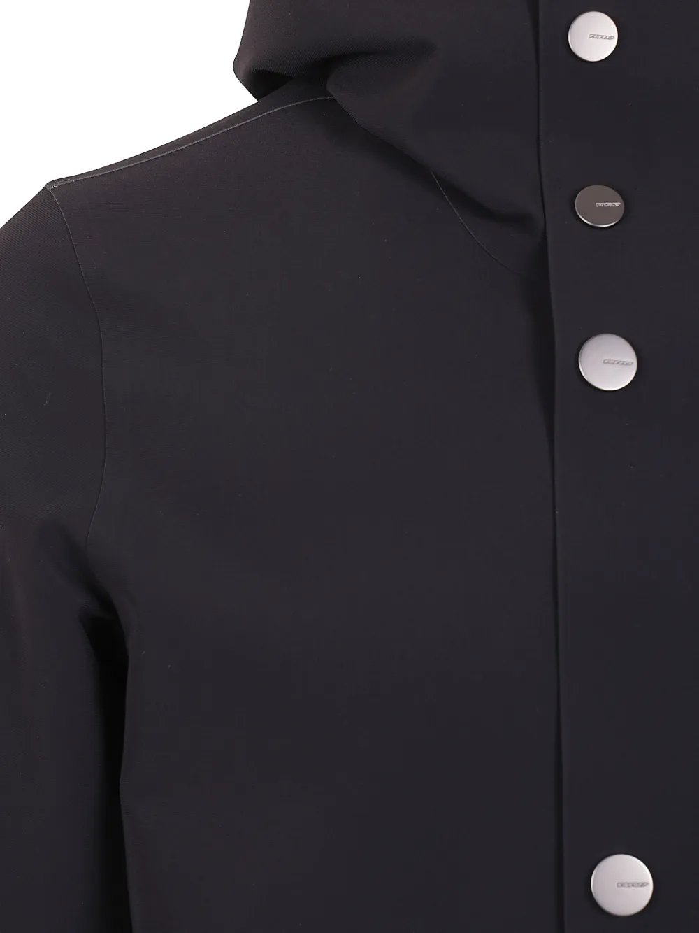 Rrd Surflex Winter Down Hooded Press-stud Parka In Black
