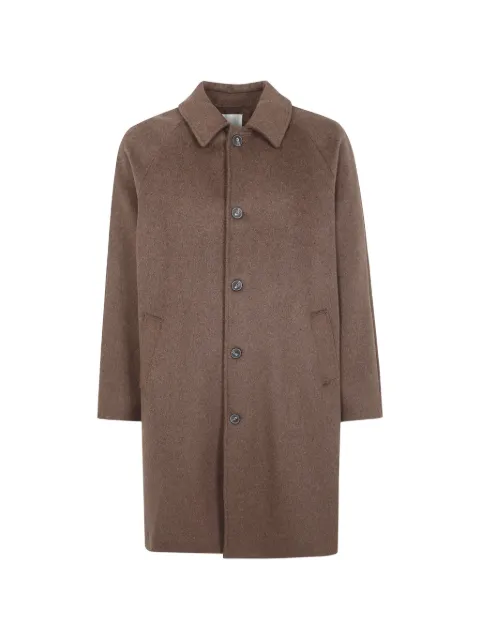 WOC single-breasted raglan-sleeve coat