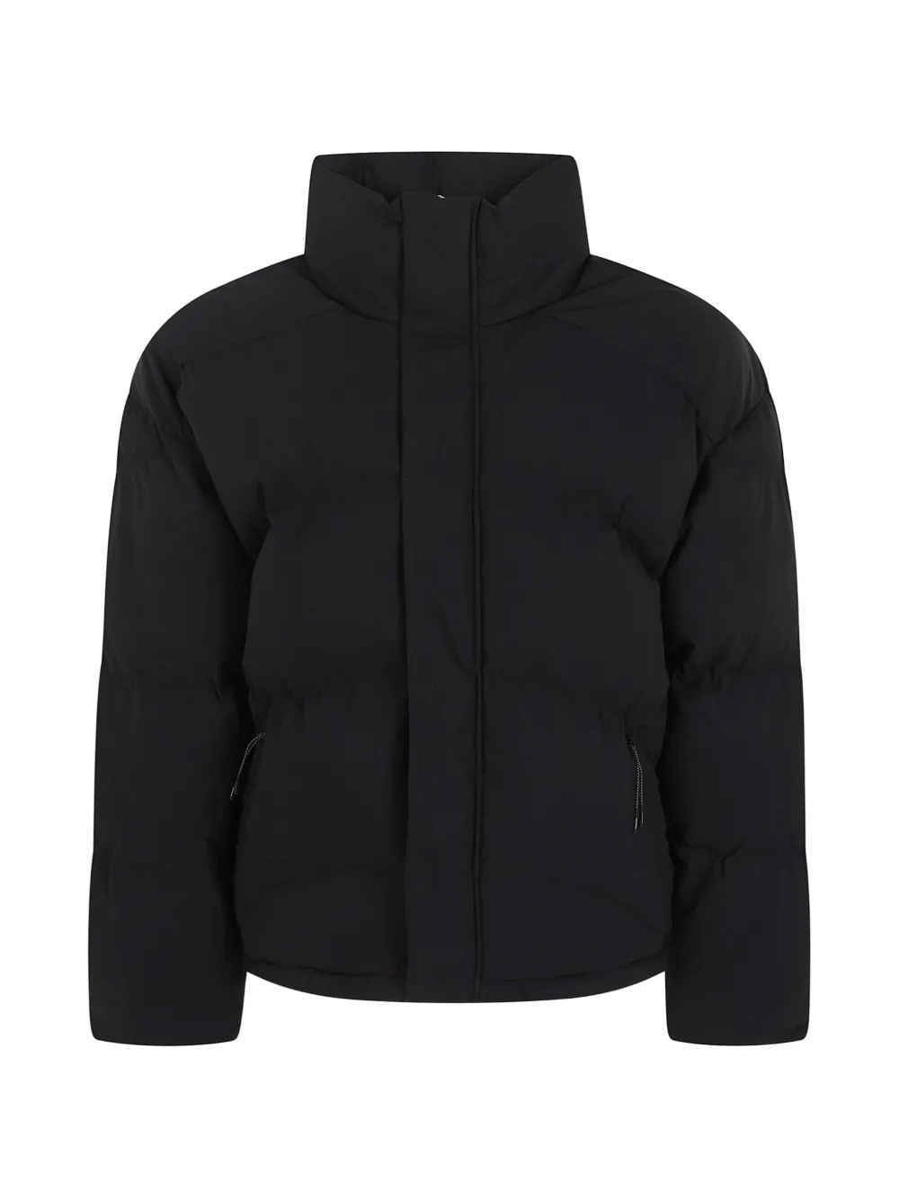 Represent quilted high-neck jacket | Black | Image 1