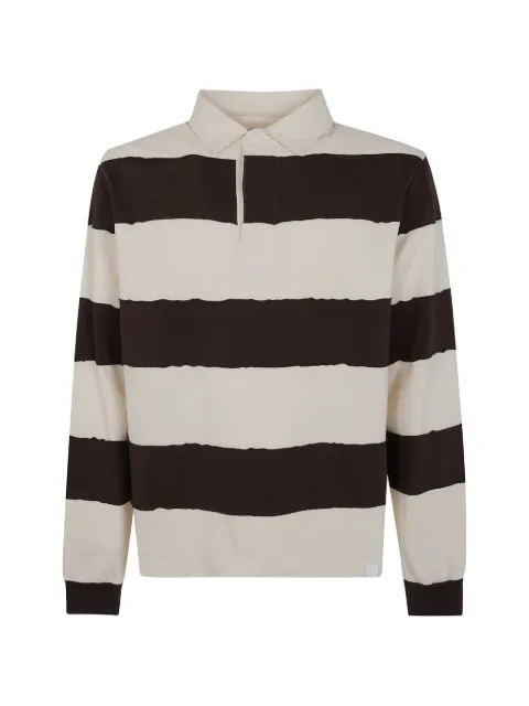 WOC striped long-sleeve polo shirt