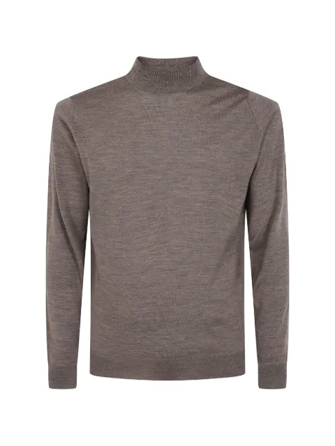 John Smedley Harcourt mock-neck fine-knit top