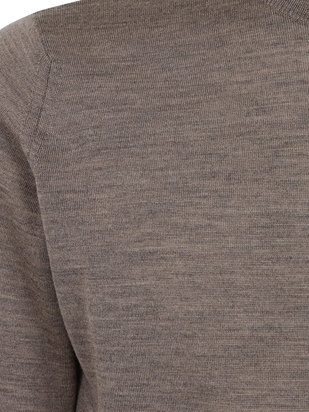 John Smedley Harcourt fijngebreide top met hoge hals Bruin