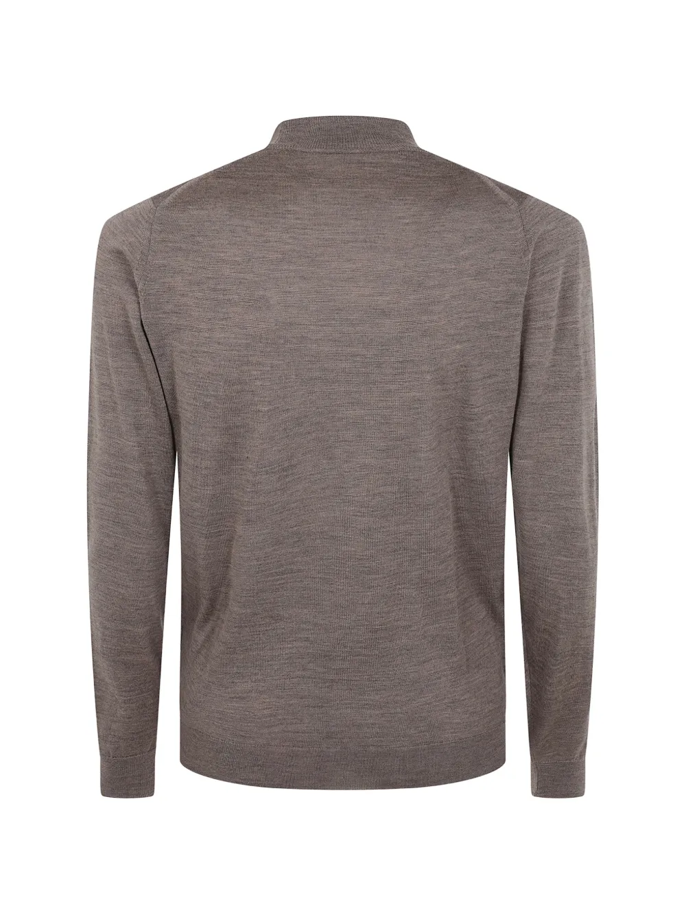John Smedley Harcourt fijngebreide top met hoge hals Bruin