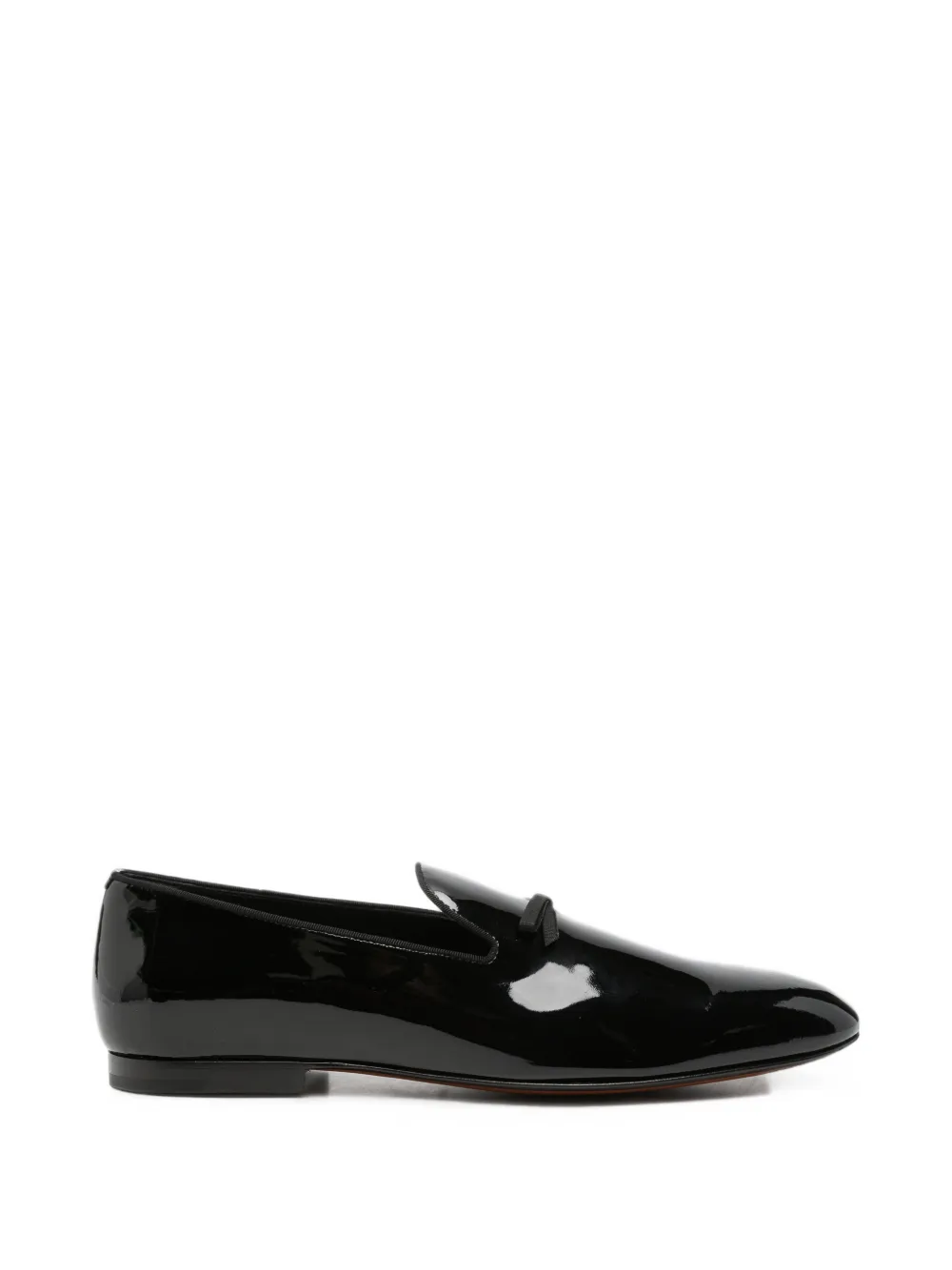 TOM FORD patent leather bow-detail loafers - Nero