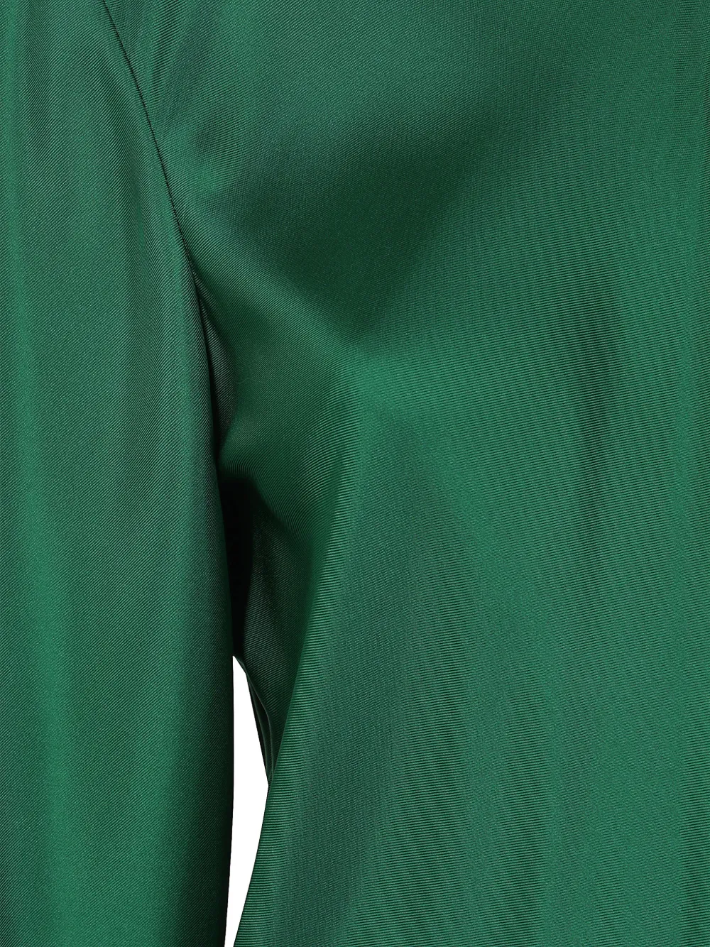 Róhe Silk Long-sleeve Maxi Dress in Green, view 3