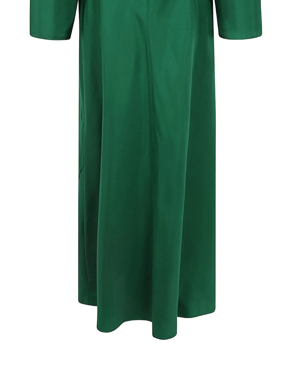 Róhe Silk Long-sleeve Maxi Dress in Green, view 2
