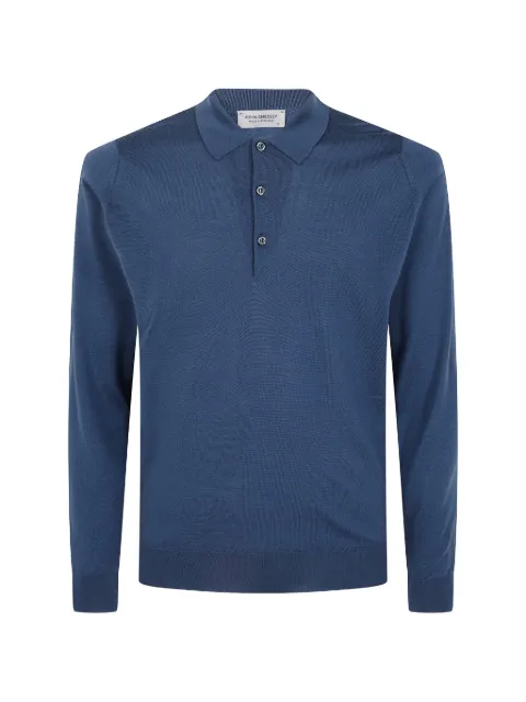 John Smedley Belper long-sleeve polo shirt