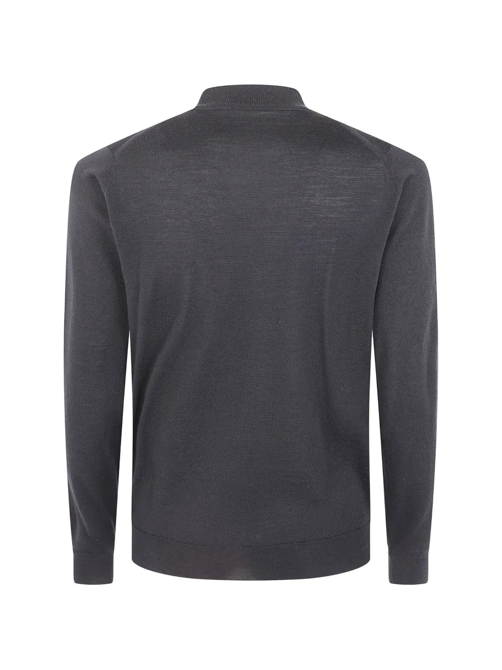 John Smedley Harcourt fijngebreide top met col Zwart