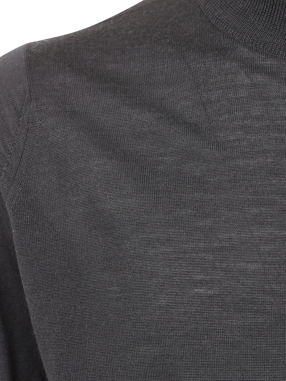 John Smedley Harcourt fijngebreide top met col Zwart