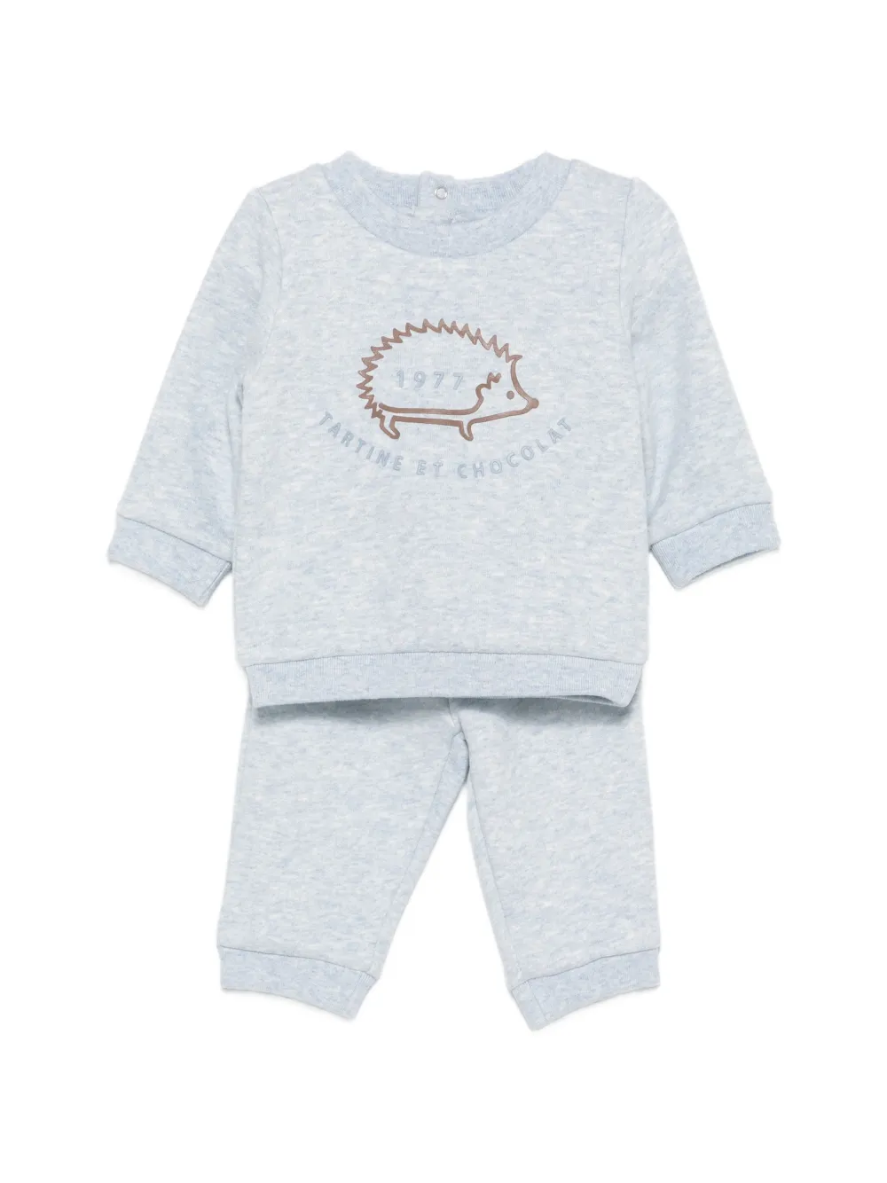 Tartine Et Chocolat hedgehog-print pajamas - Blu