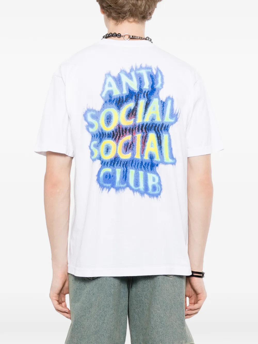 Anti Social Club T-shirt met logoprint Wit