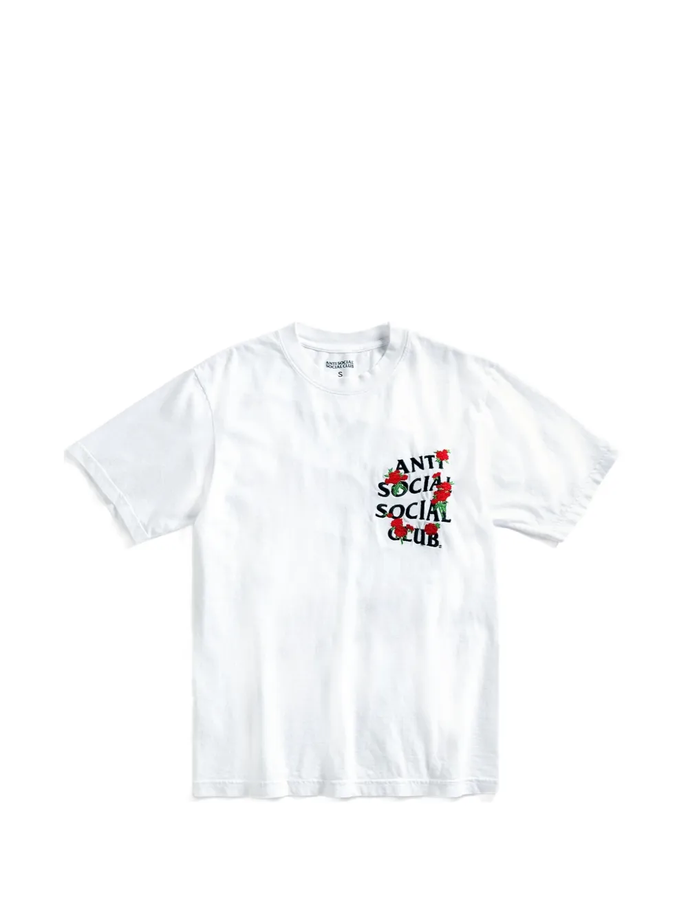 Anti Social Social Club embroidered Rose Kkotch T-shirt