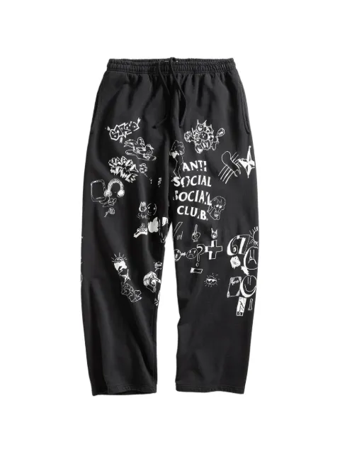 Anti Social Social Club illustrated-print track pants