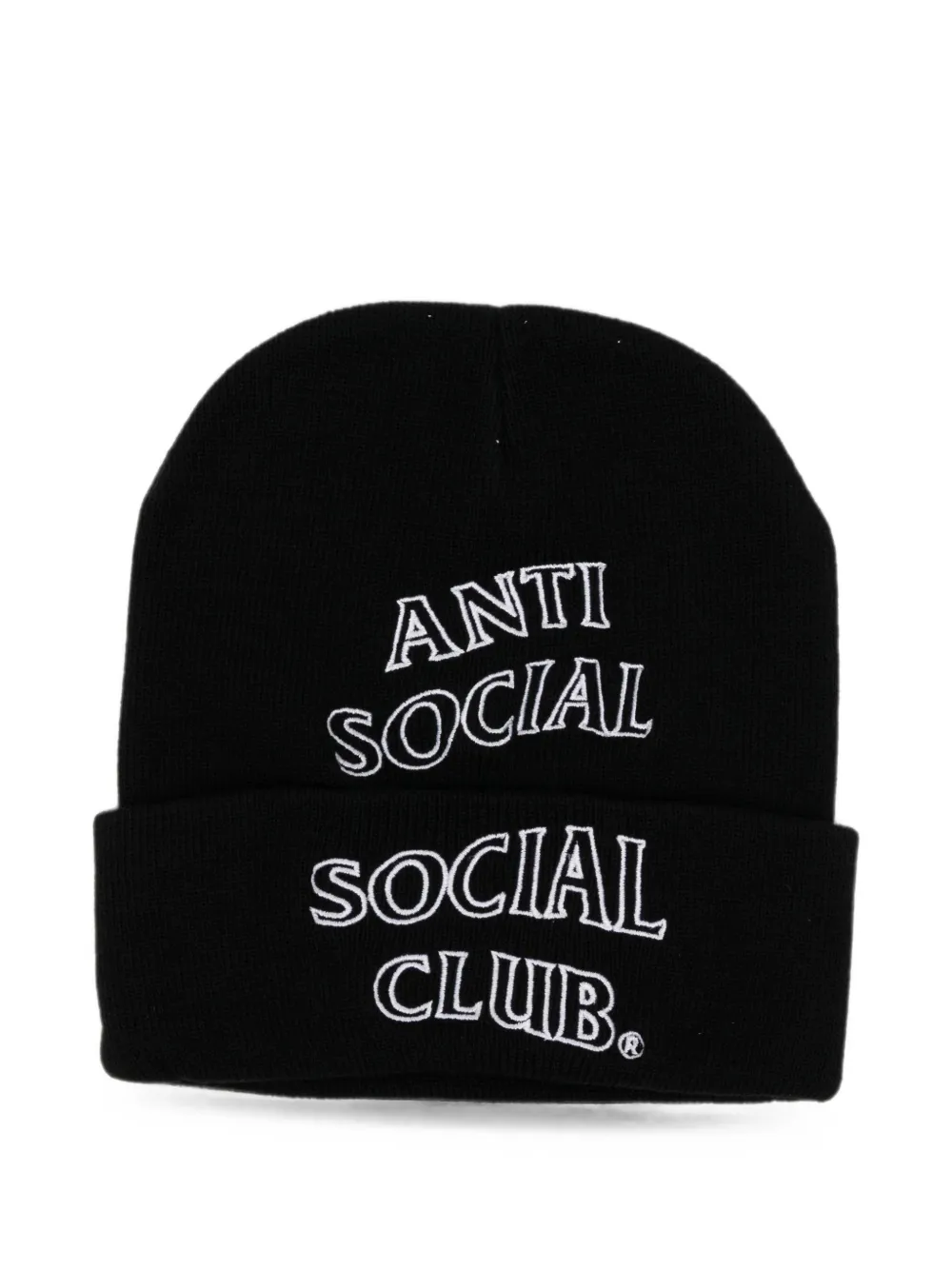 Anti Social Social Club logo-embroidered beanie
