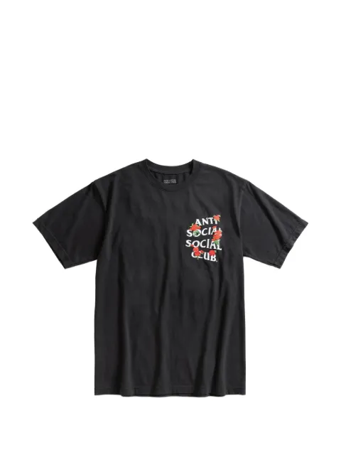 Anti Social Social Club playera Rose Kkotch bordada