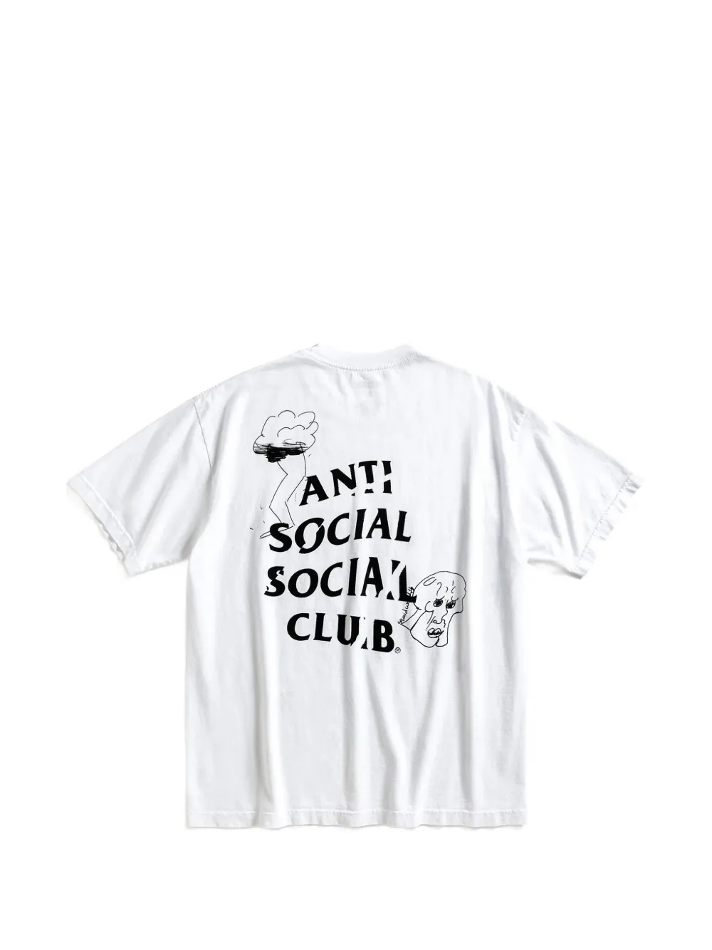 Anti Social Club T-shirt met print Wit