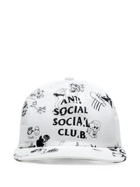 Anti Social Social Club illustrated cap