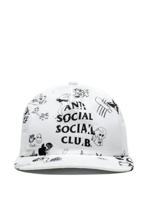 Anti Social Social Club Baseballkappe mit Illustration