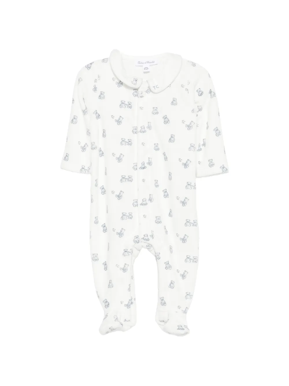 Tartine Et Chocolat teddy bear-print pajamas - Bianco