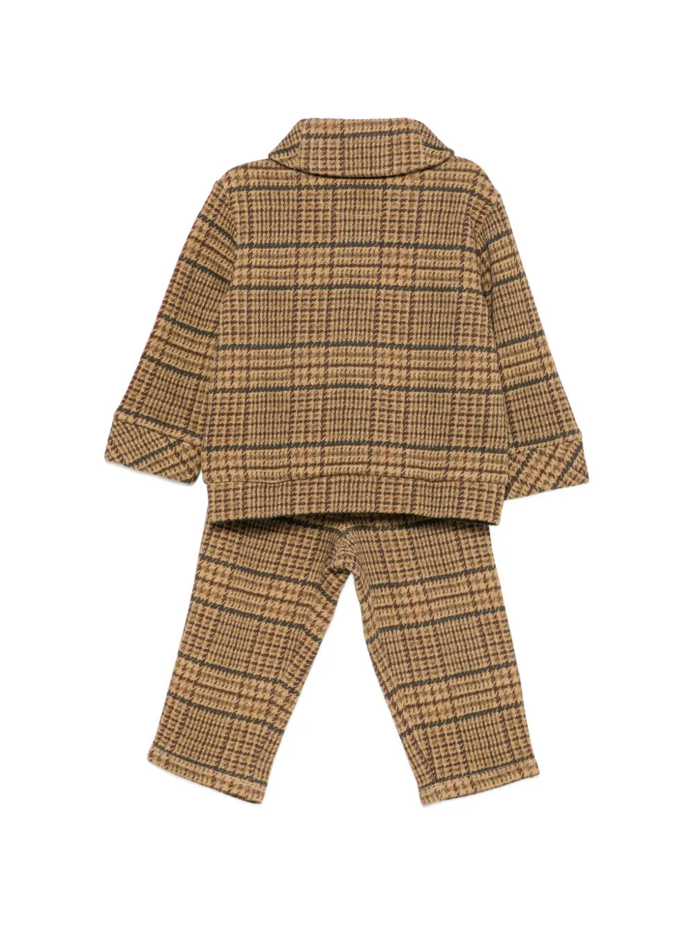 POLO RALPH LAUREN KIDS Polo Bear geruit trainingspak Oranje