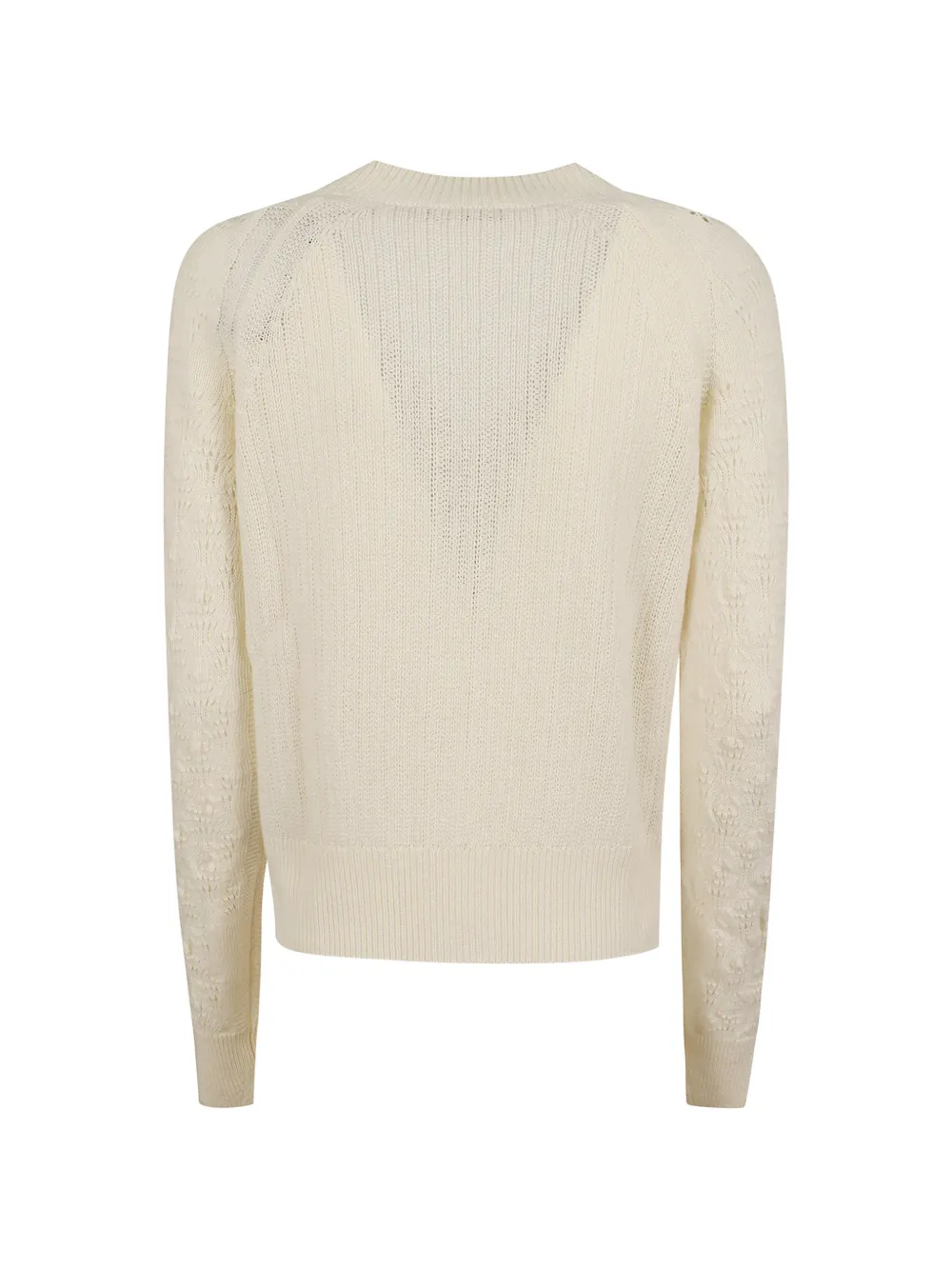 Ermanno Scervino Pointelle gebreid vest met knopen Wit