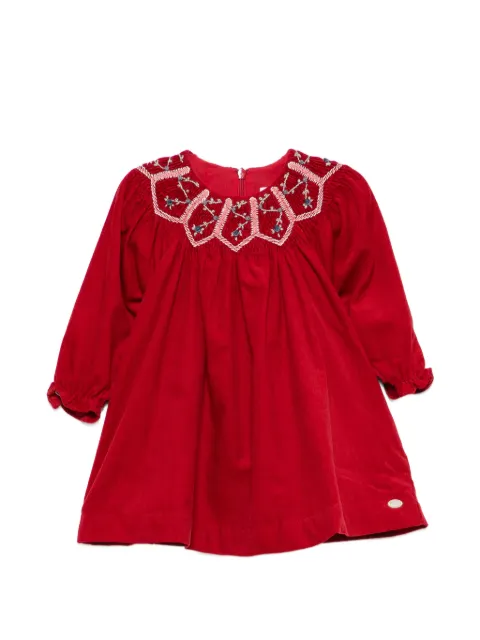 Tartine Et Chocolat embroidered corduroy dress