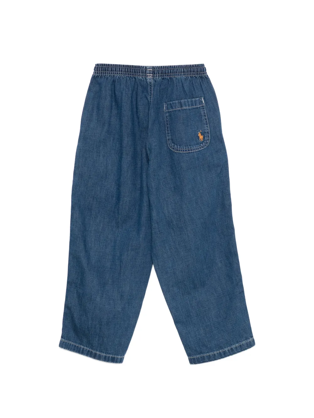 POLO RALPH LAUREN KIDS drawstring elasticated-waist jeans Blauw
