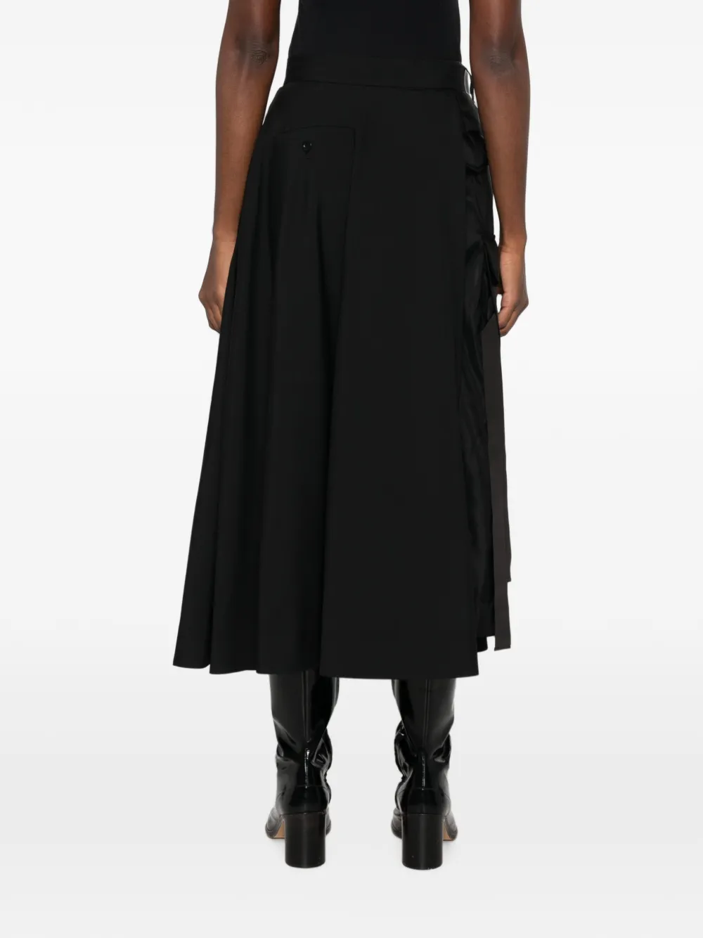 sacai Cargo midi-rok Zwart