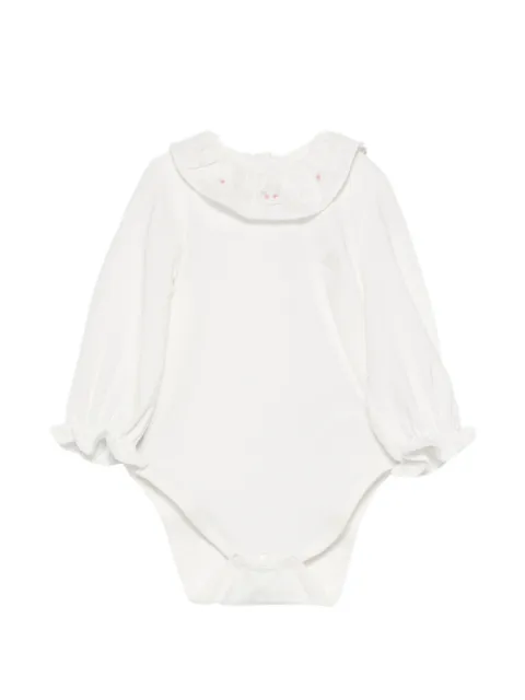 Tartine Et Chocolat ruffled-collar floral-embroidered body